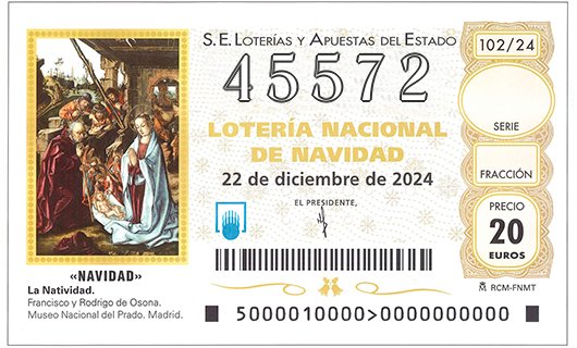 Décimo 45572 de la Lotería de Navidad