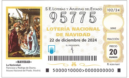 Décimo 95775 de la Lotería de Navidad